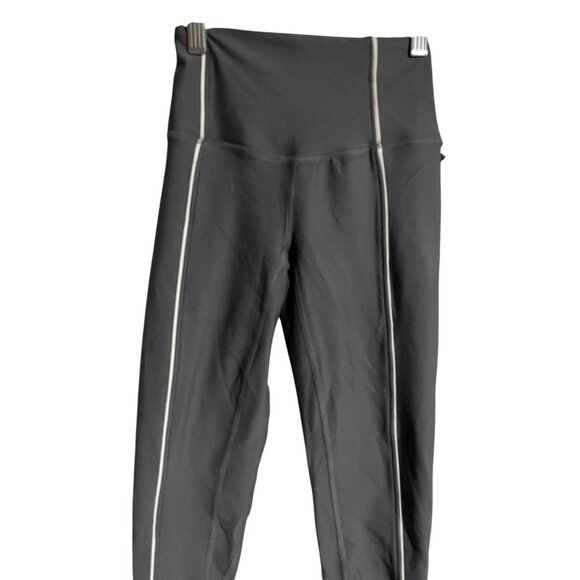 YPB High Waisted Leggings Womens XXS Gray Reflective Stripes Stretch Activewear - Picture 4 of 11